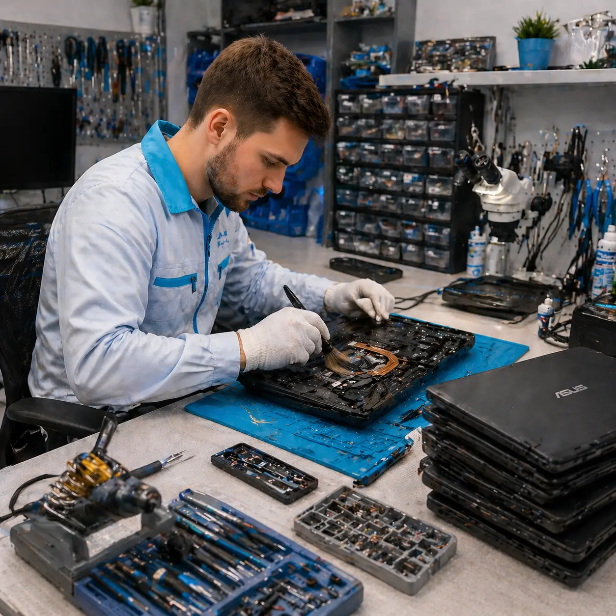 чистка ноутбука Asus в Коломне