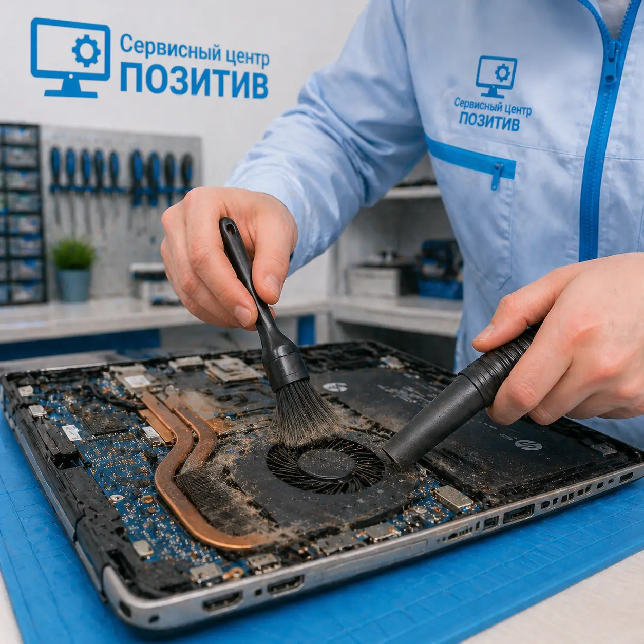 чистка ноутбука HP в Коломне