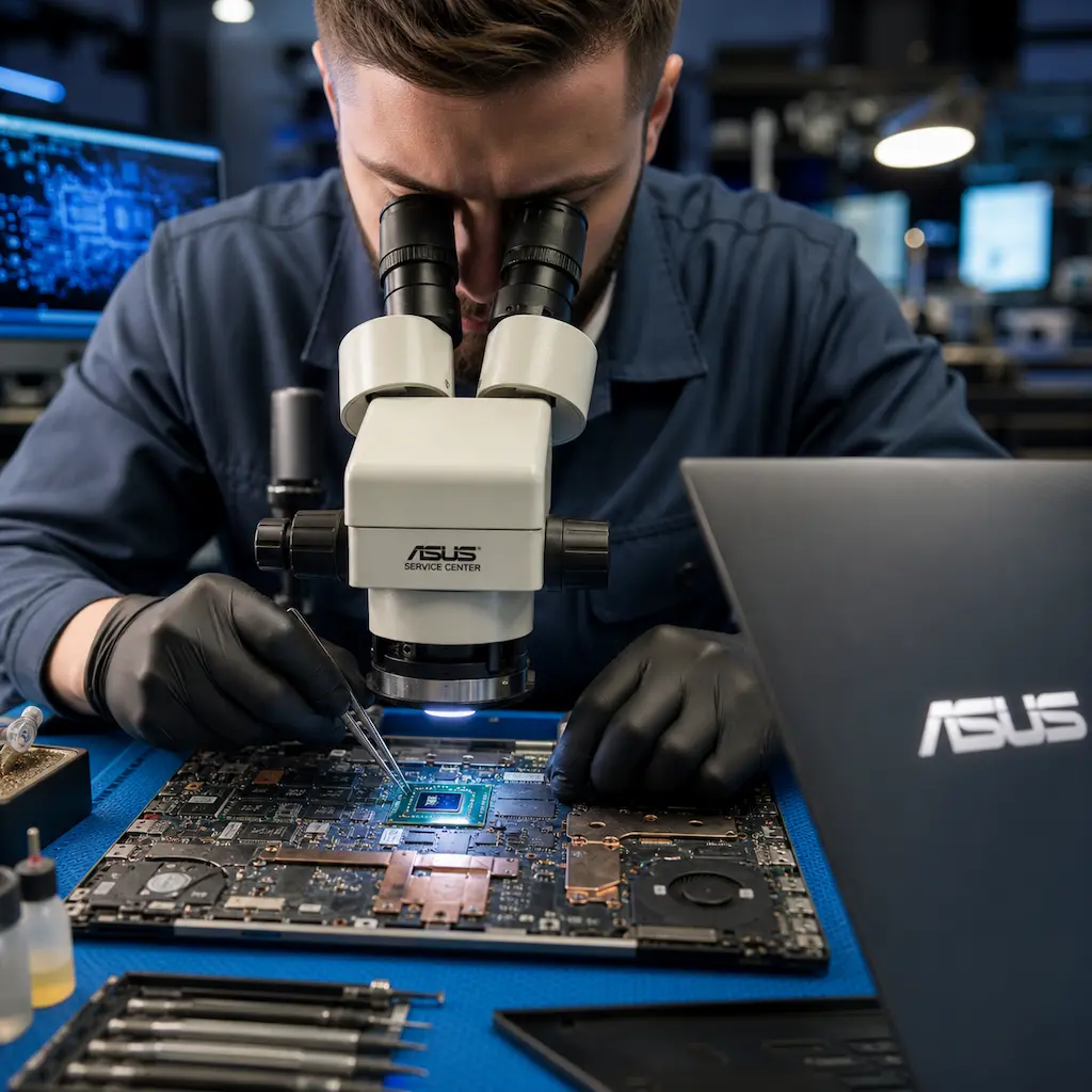Замена видеокарты ноутбука Asus в Коломне
