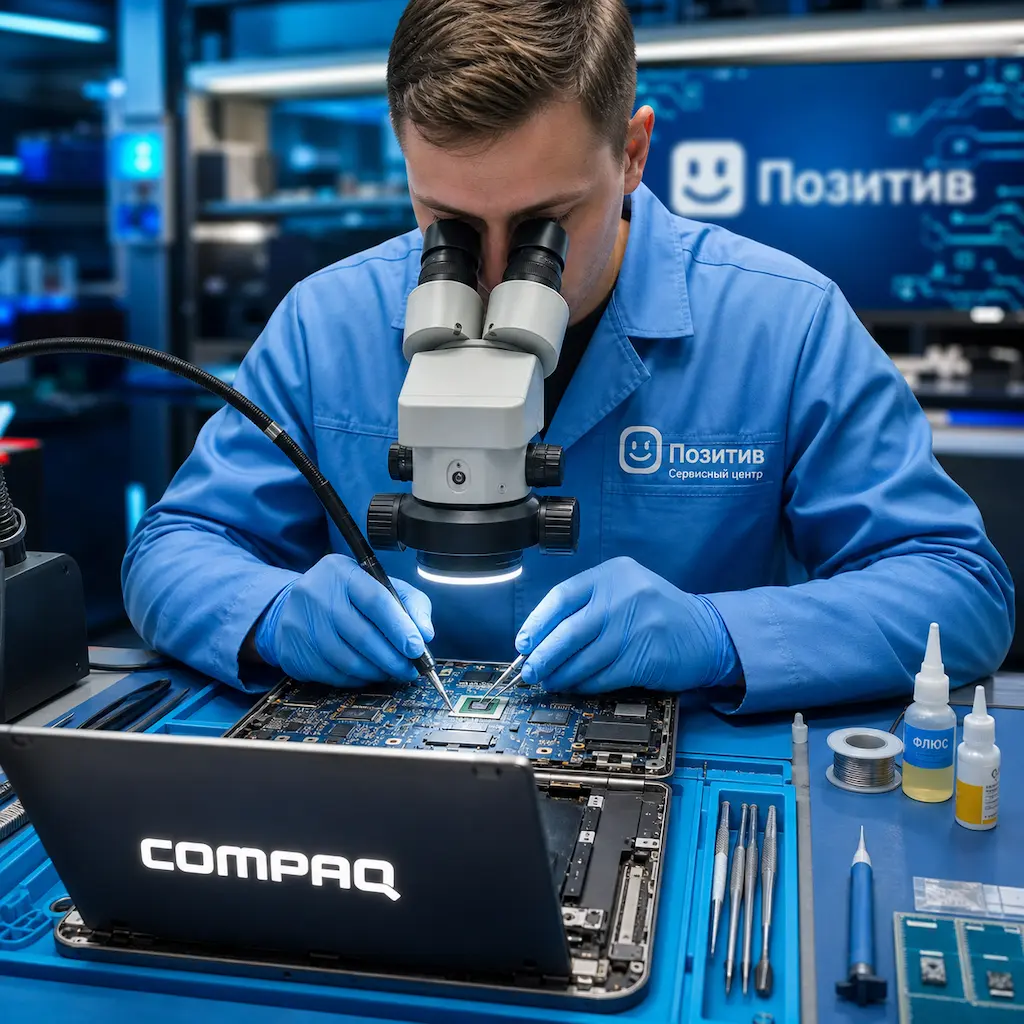 Замена видеокарты ноутбука Compaq в Коломне