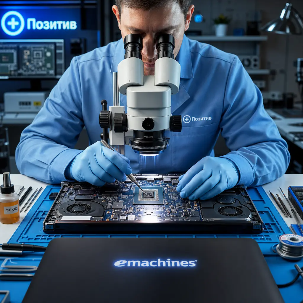 Замена видеокарты ноутбука Emachines в Коломне