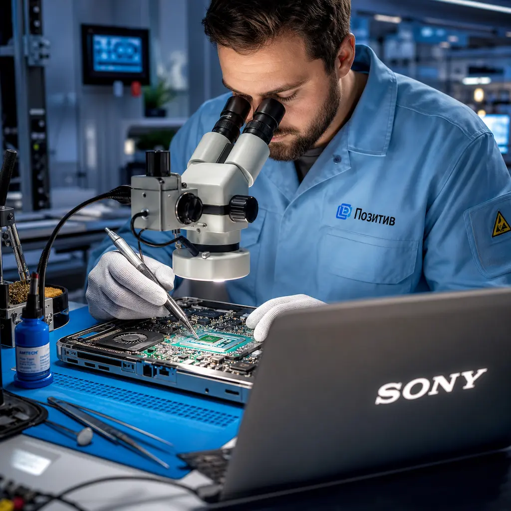 Замена видеокарты ноутбука Sony в Коломне