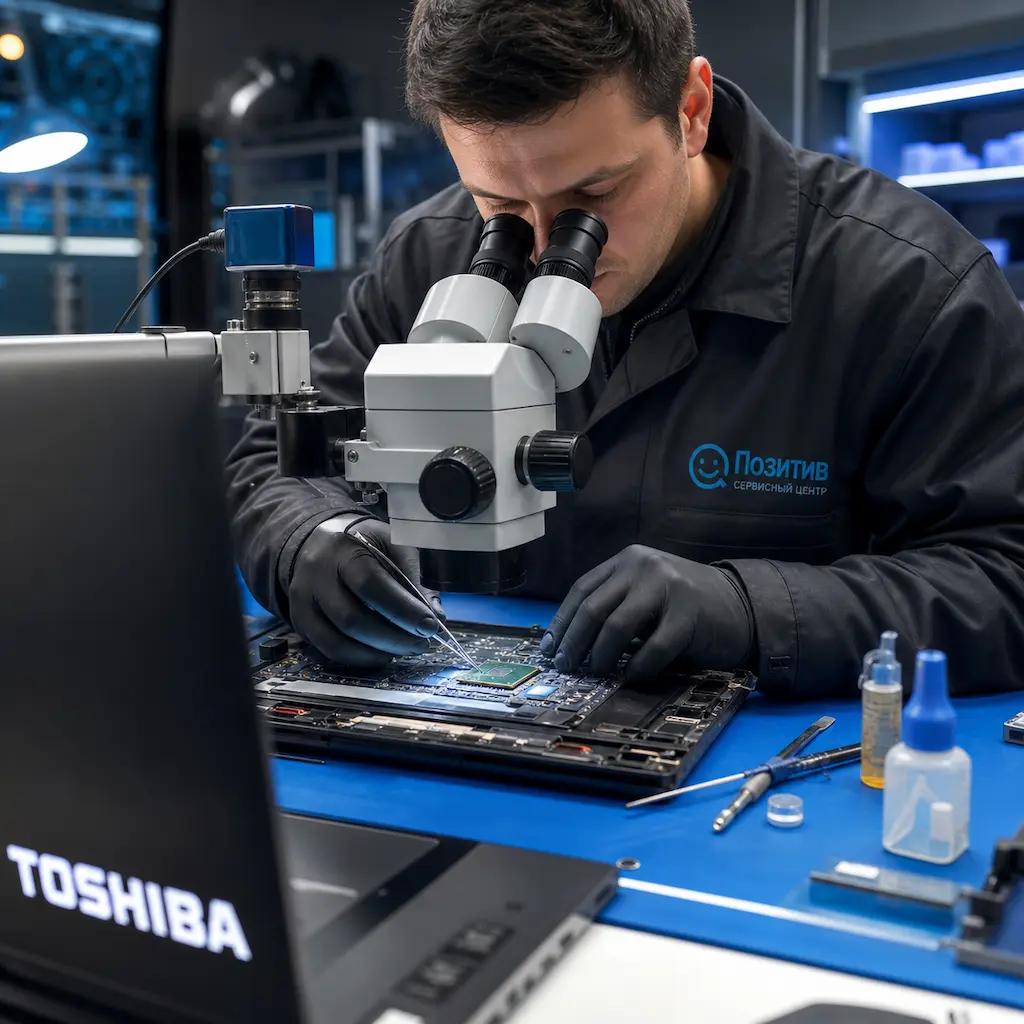 Замена видеокарты ноутбука Toshiba в Коломне