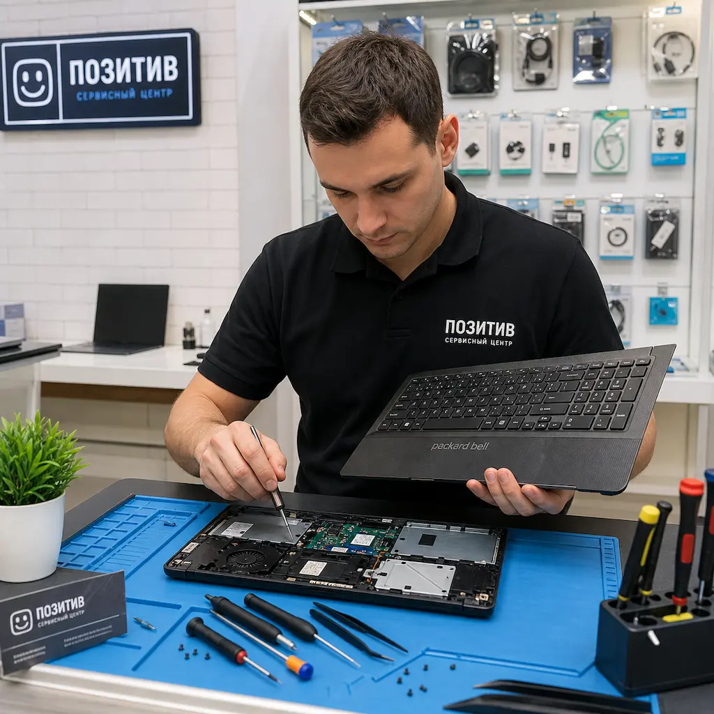заменить клавиатуру на ноутбуке Packard Bell в Коломне