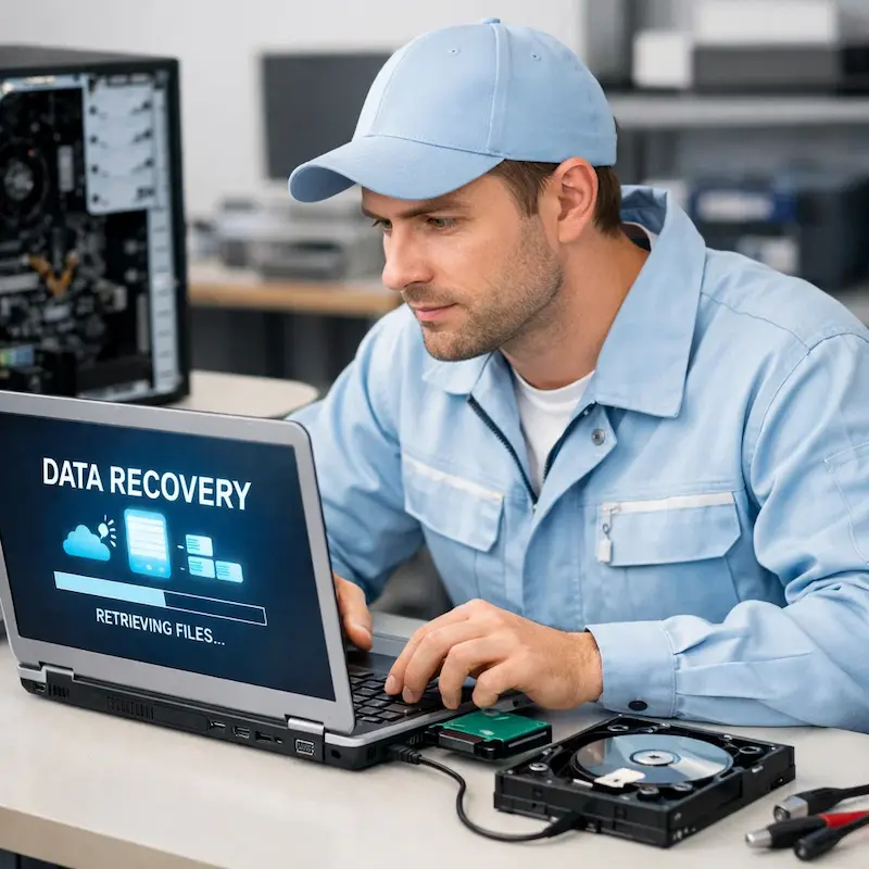 Восстановление данных и файлов в Коломне