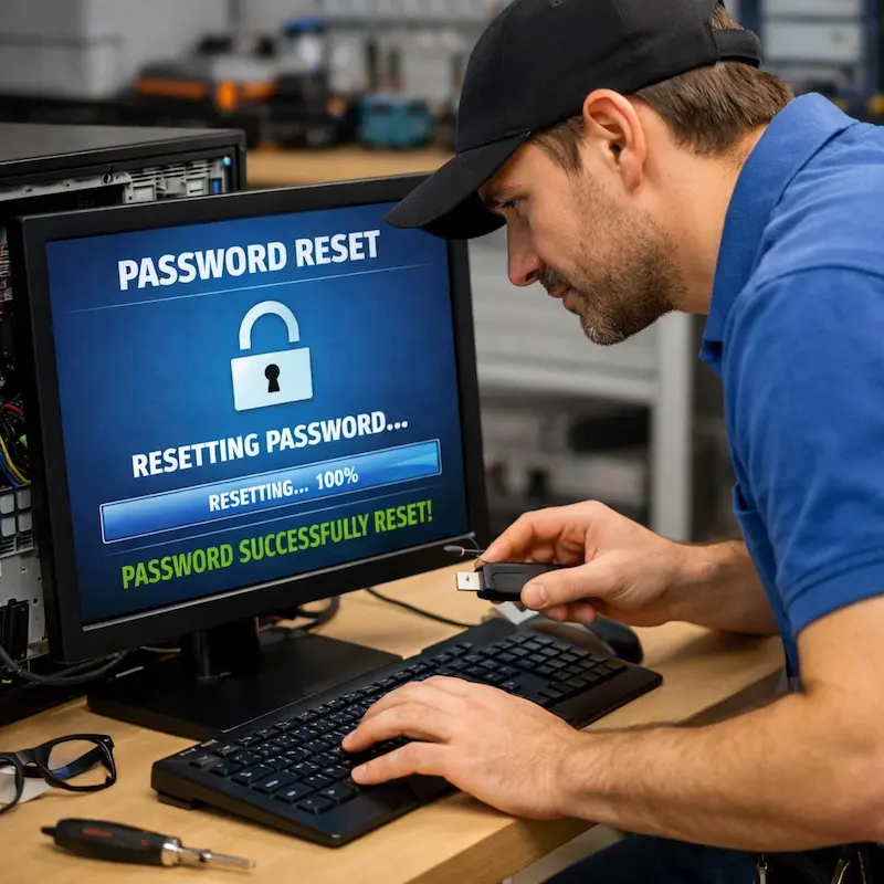 Сброс пароля от компьютера в Коломне