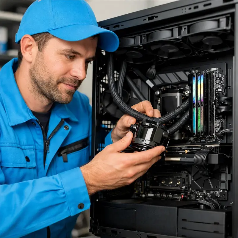 Установка СЖО на ПК в Коломне