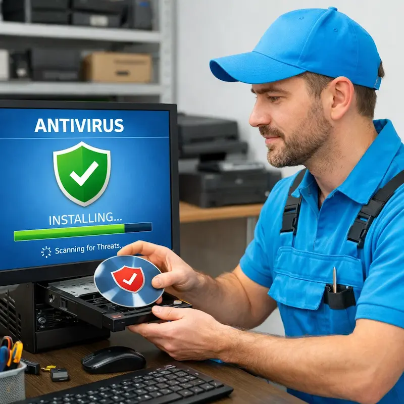 Установка антивируса в Коломне на дому