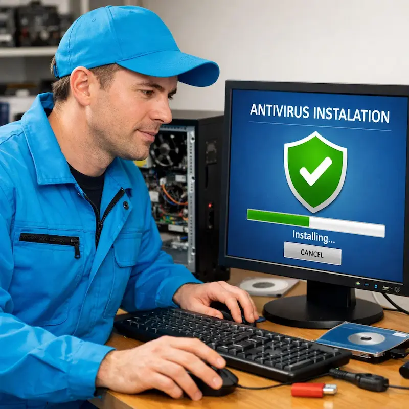 Установка антивируса на ноутбук в Коломне