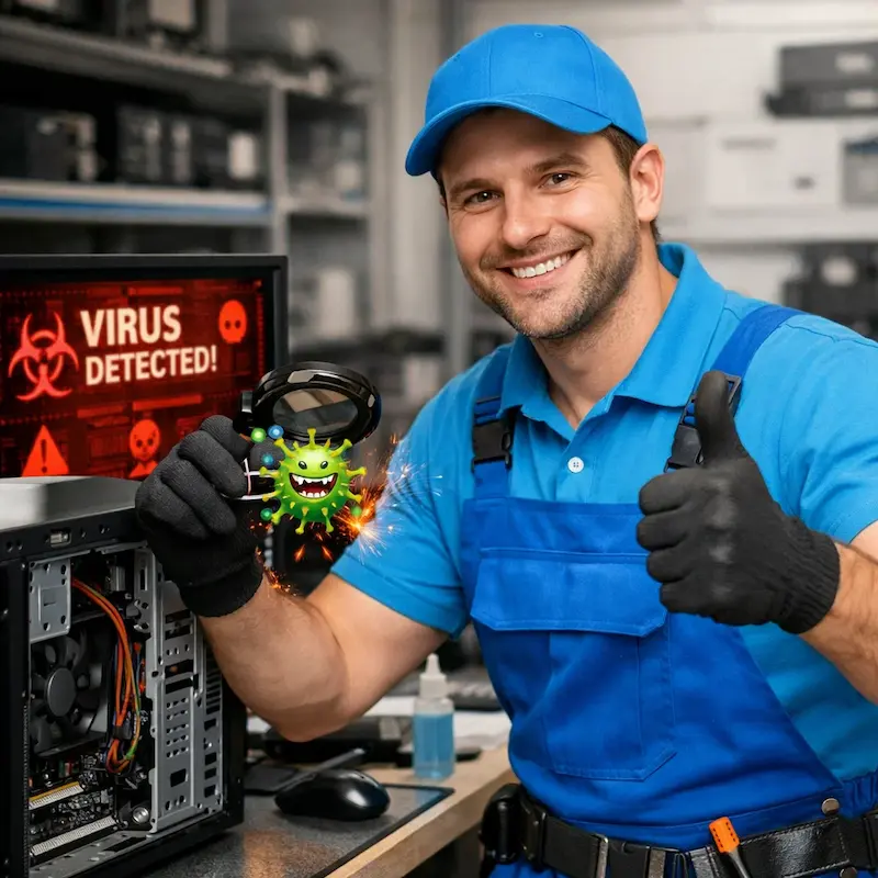 Удаление вирусов с компьютера в Коломне